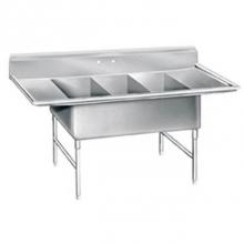 Advance Tabco K7-3-2430-24RL - NSF 3 Compartment Sink