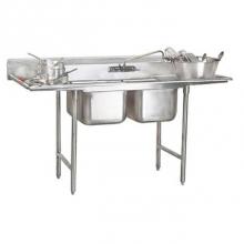 Advance Tabco T9-2-36-18RL - NSF SINK 2 COMPARTMENT 16'' X 20'' 18'' LEFT and RIGHT DB OA: 72&apo