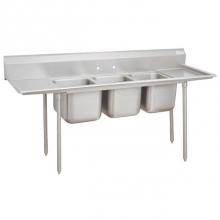 Advance Tabco T9-83-60-18RL - NSF SINK 3 COMPARTMENT 20'' x 28'' RIGHT and LEFT 18'' DB OA: 103&ap