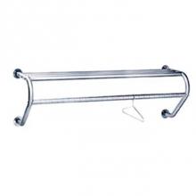 Advance Tabco WGR-4 - Wall Mounted Gowning Rack 48''. Includes 12 Electro-Polished Closed Loop Hangers.