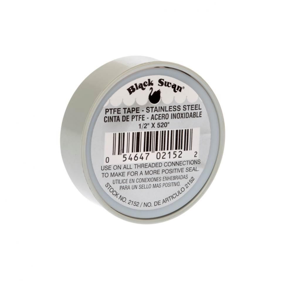 1/2 x 520 PTFE Tape Gray Stainless Steel