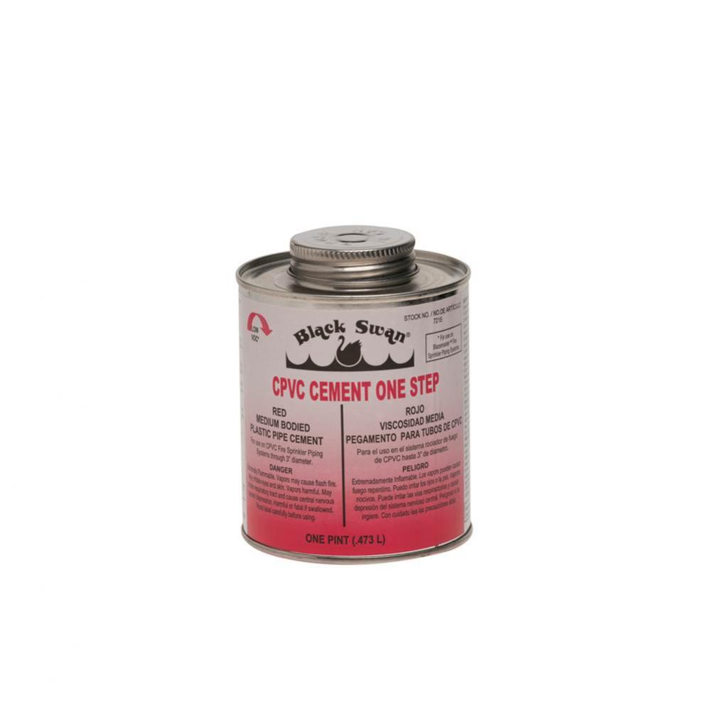CPVC Cement One Step (Red) - Medium Bodied - Pint