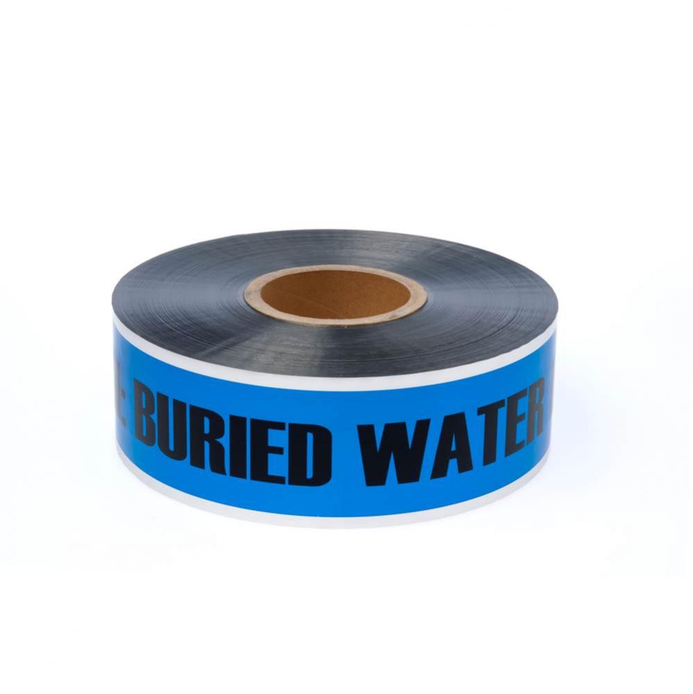 3&apos;&apos; x 1000&apos;&apos; Detectable Marking Tape - Blue - Water Line