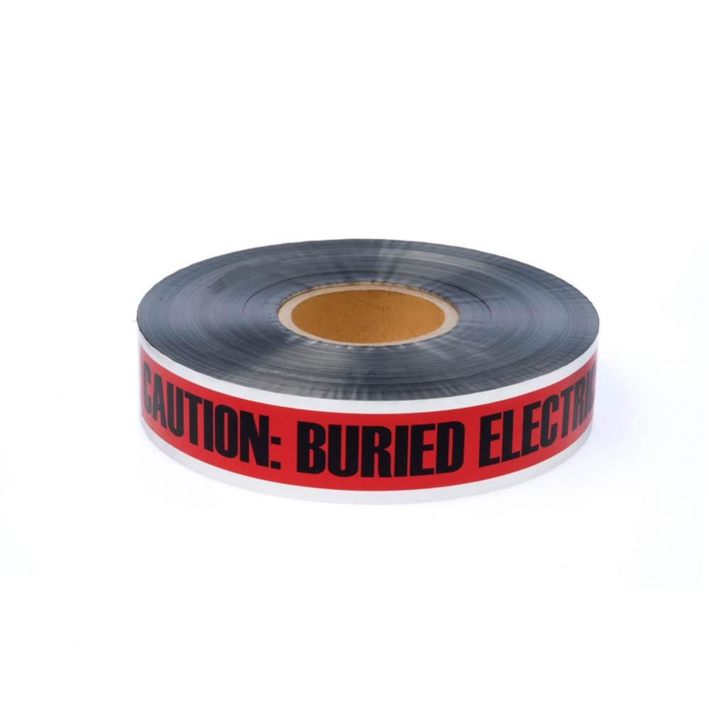 2&apos;&apos; x 1000&apos;&apos; Detectable Marking Tape - Red - Electric Line