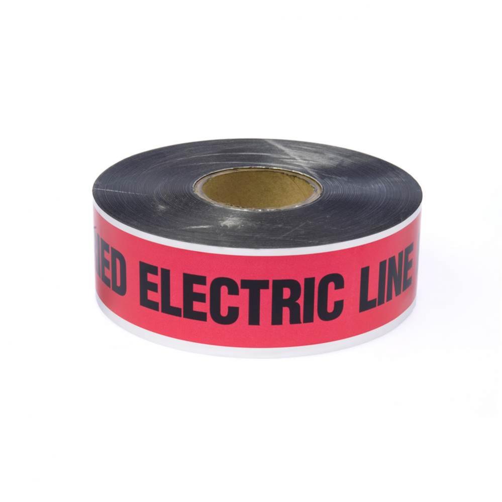 3&apos;&apos; x 1000&apos;&apos; Detectable Marking Tape - Red - Electric Line