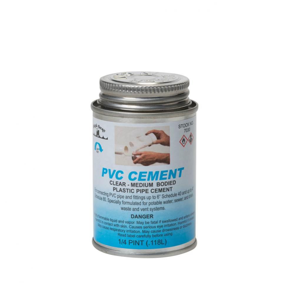 1/4 pint PVC Cement (Clear) - Medium Bodied