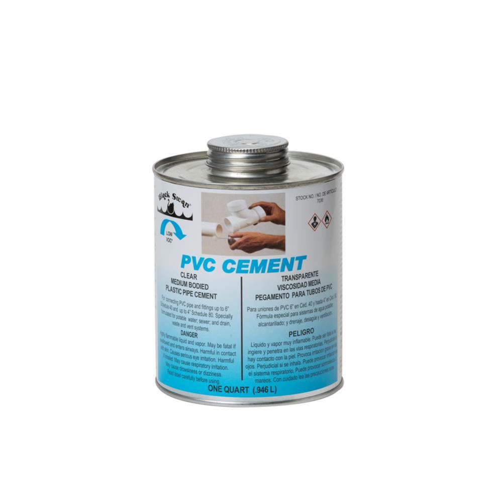 PVC Cement (Clear) - Medium Bodied - Quart