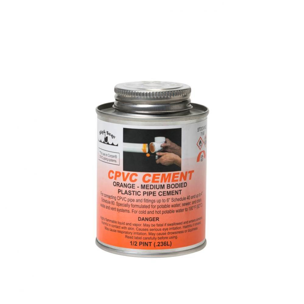 1/2 pint CPVC Cement (Orange) - Medium Bodied