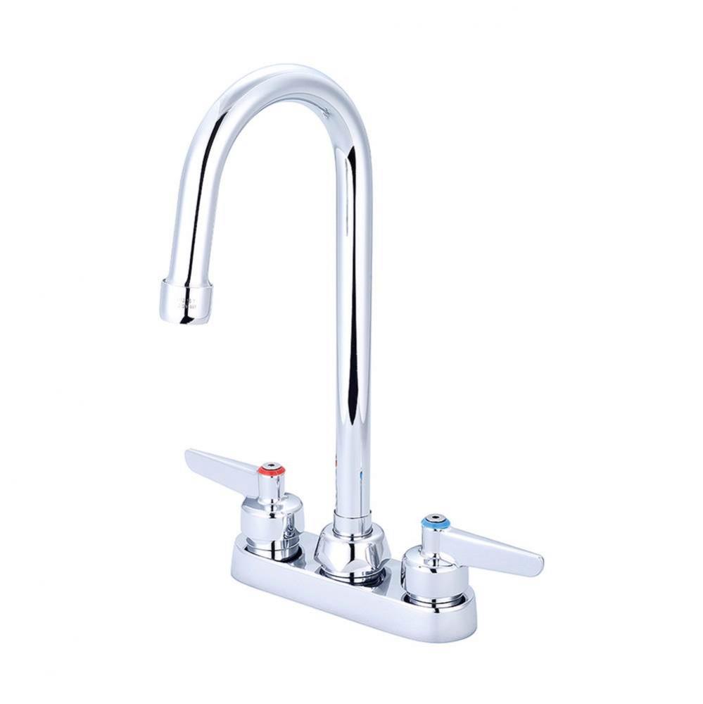 Bar/Laundry-4&apos;&apos; Lvr Hdl 4-3/32&apos;&apos; Gooseneck Rigid/Swivel Spt-Pc