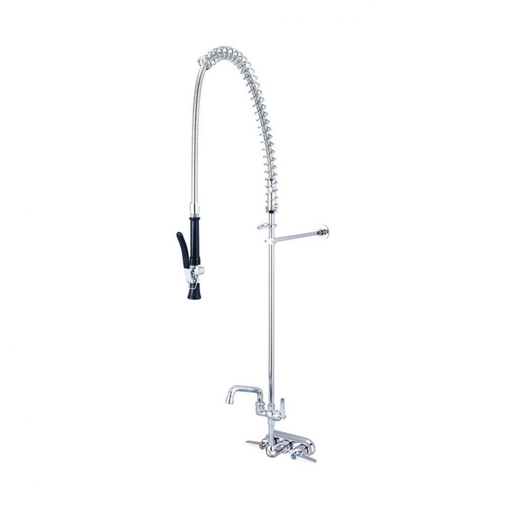 Pre-Rinse-Wallmount Shell Type 4&apos;&apos; Lvr Hdl Add-On Faucet 6&apos;&apos; Tube Spt-Pc