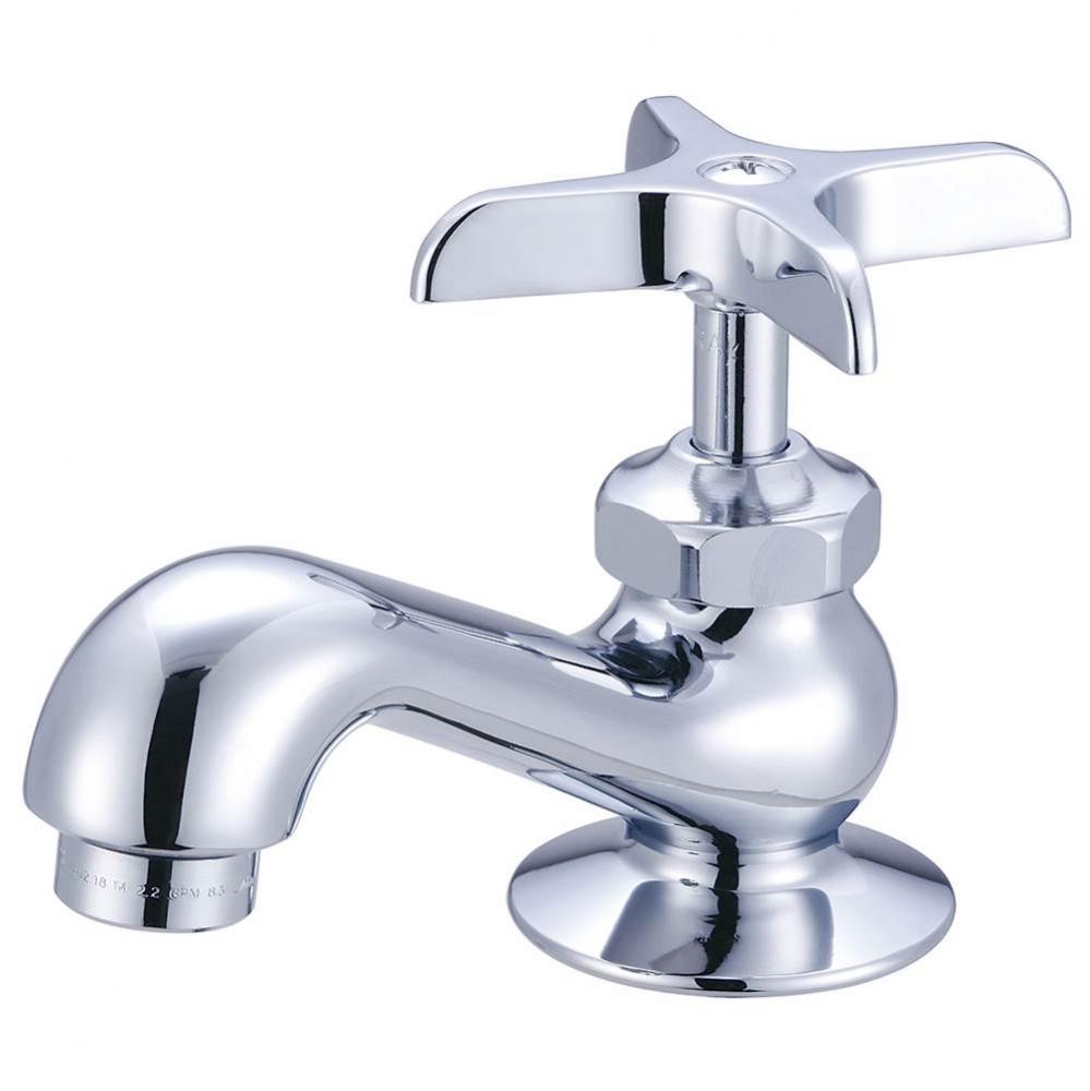Basin Faucet-4-Arm Hdl W/Aerator Plain-Pc