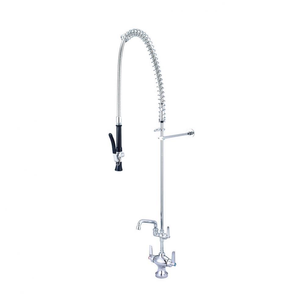 Pre-Rinse-1 Hole Lvr Hdl Add-On Faucet 6&apos;&apos; Tube Spt-Pc