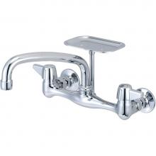Central Brass 0048-UA1 - Kitchen-Wallmount 7-7/8'' To 8-1/8'' Two Canopy Hdls 8'' Tube Spt So