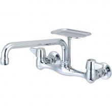Central Brass 0048-UA2 - Kitchen-Wallmount 7-7/8'' To 8-1/8'' Two Canopy Hdls 10'' Tube Spt S