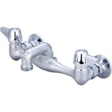 Central Brass 0051-URC - Service Sink-7-7/8'' To 8-1/8'' Two Canopy Hdls 2-1/2'' Rigid Spt-Ro