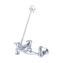 Central Brass 0054-U-Q - Service Sink-7-7/8'' To 8-1/8'' Two Canopy Hdls Rigid Spt-Pc
