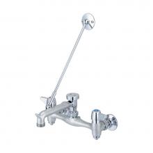 Central Brass 0054-URC-QI - Service Sink-7-7/8'' To 8-1/8'' Two Canopy Hdls Rigid Spt Integ Stops-Rough Cp