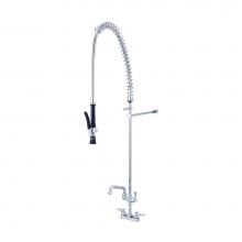 Central Brass 0084-LE60-AD0 - Pre-Rinse-4'' Lvr Hdl Add-On Faucet 6'' Tube Spt-Pc