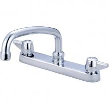 Central Brass 0120-A - Kitchen-Topmount 8'' Two Canopy Hdls 8'' Tube Spt-Pc