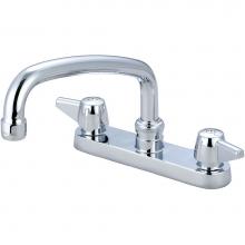 Central Brass 0125-A - Kitchen-Topmount 6'' Two Canopy Hdls 8'' Tube Spt-Pc