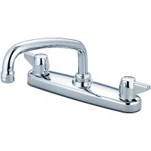 Central Brass 0146-A - Kitchen-Shell Type Topmount 8'' Two Canopy Hdls 8'' Tube Spt-Pc