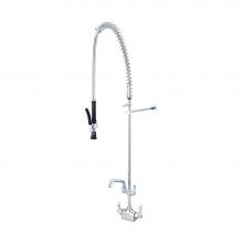 Central Brass 0285-LE60-AD0-Q - Pre-Rinse-1 Hole Lvr Hdl Add-On Faucet 6'' Tube Spt-Pc