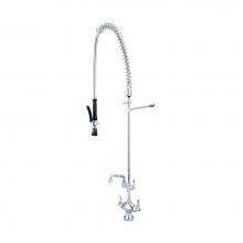 Central Brass 0287-LE60-AD0-Q - Pre-Rinse-1 Hole Lvr Hdl Add-On Faucet 6'' Tube Spt-Pc
