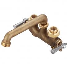 Central Brass 0470-5 - Laundry-3-1/2'' Cntrs Two Lvr Hdls 6'' Cast Spt 1/2'' Combo Union Of
