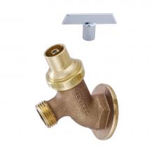 Central Brass 0576-1/2 - Lawn-Hose End 1/2'' Female W/Lockshield-Rough