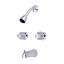 Central Brass 897 - Tub & Shower-2 Canopy Hdl 1/2'' Direct Sweat 8'' Cntrs Shwr Head Combo Dvr