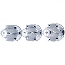 Central Brass 950 - Tub & Shower-3 Canopy Hdl 1/2'' Combo Union 8'' Cntrs-Pc