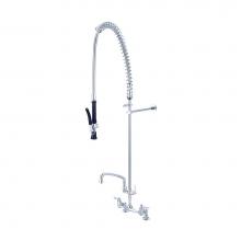 Central Brass 80045-LE60-AD1 - Pre-Rinse-8'' Lvr Hdl Add-On Faucet 8'' Tube Spt Ceramic Cart-Pc