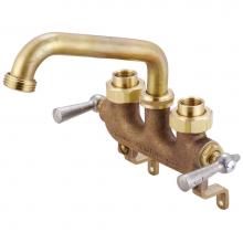 Central Brass 0470 - LAUNDRY-3-1/2'' CNTRS TWO LVR HDLS 6'' TUBE SPT 1/2'' COMBO UNION OF