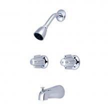 Central Brass TCR-2 - Tub & Shower Replacement Trim-2 Canopy Hdl Stem Assembly & Seat Shwrhead Combo Dvr Spt -Pc