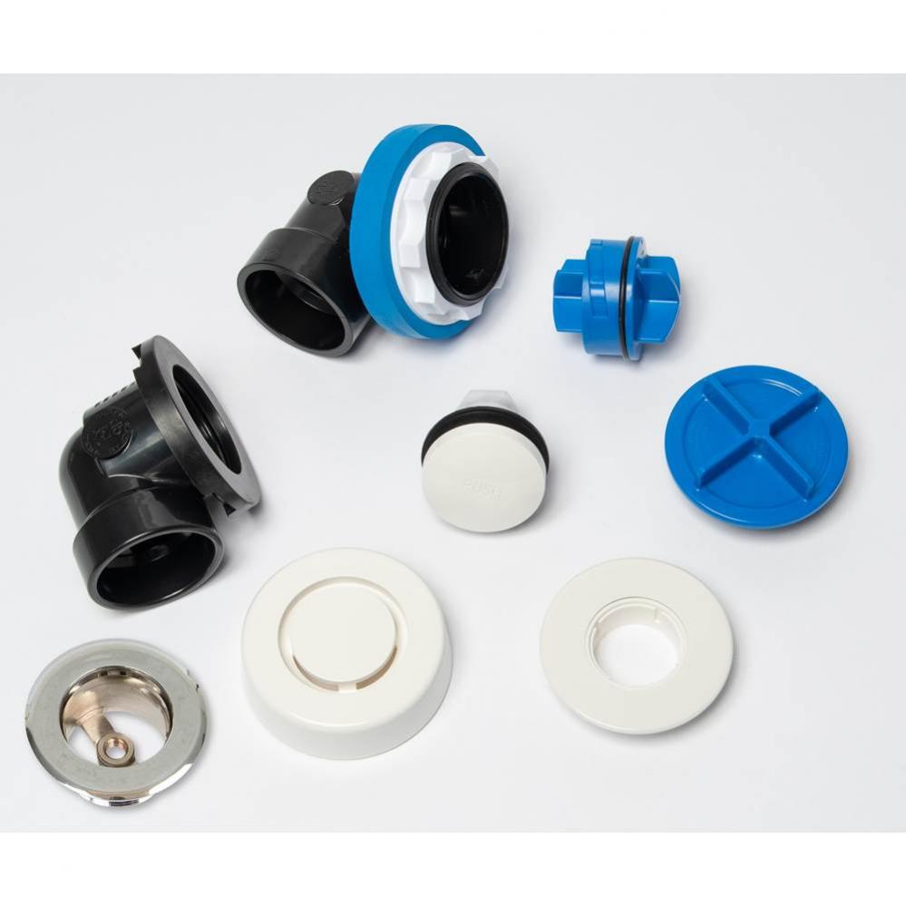 True Blue ABS Half Kit- Touch Toe Stopper- W/ Test Kit- Wh