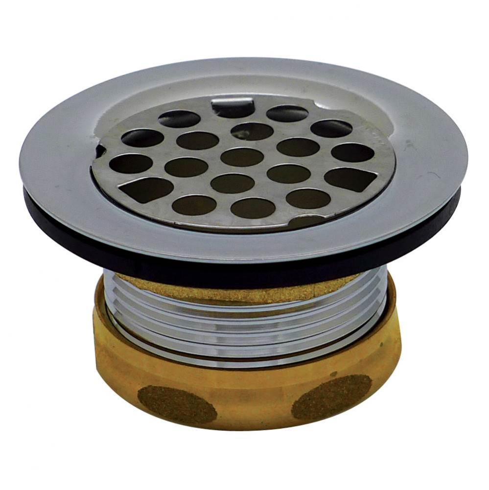 Duplex Strainer, Brass Body, Ss Strainer W/Brass Nut