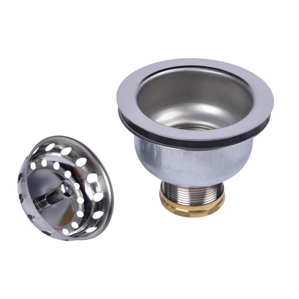 Deep Cup Strainer W/Brass Nut