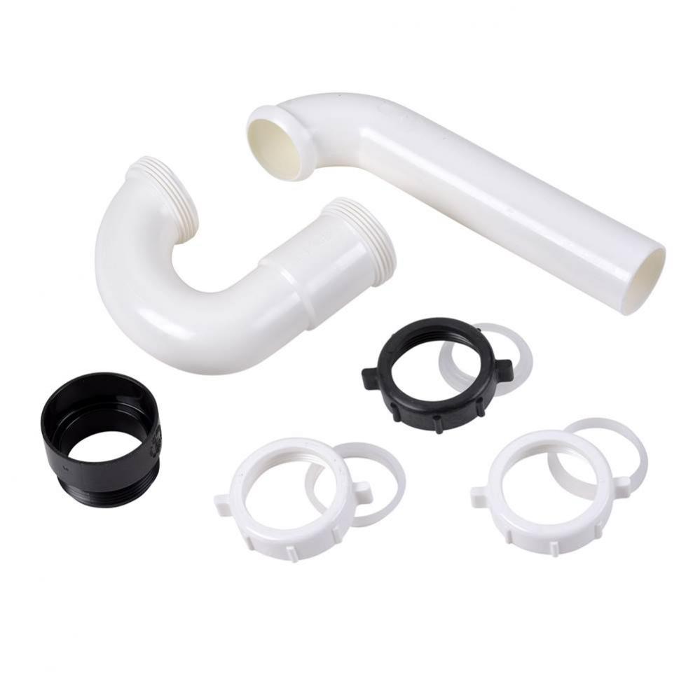 P-Trap White W/Abs Adapter