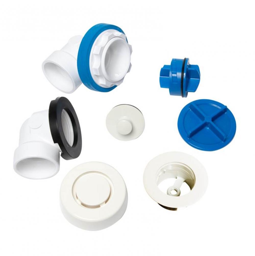 True Blue Pvc Half Kit, Uni-Lift W/ Test, Wh, Spud