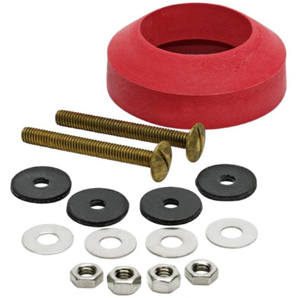 Tank to bowl bolts &amp; gasket kit. Packaged in a blister card.