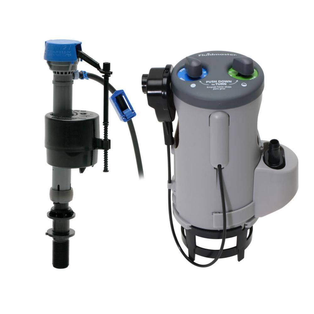 Easy to install dual flush kit includes dual flush valve and PerforMax fill valve fo
