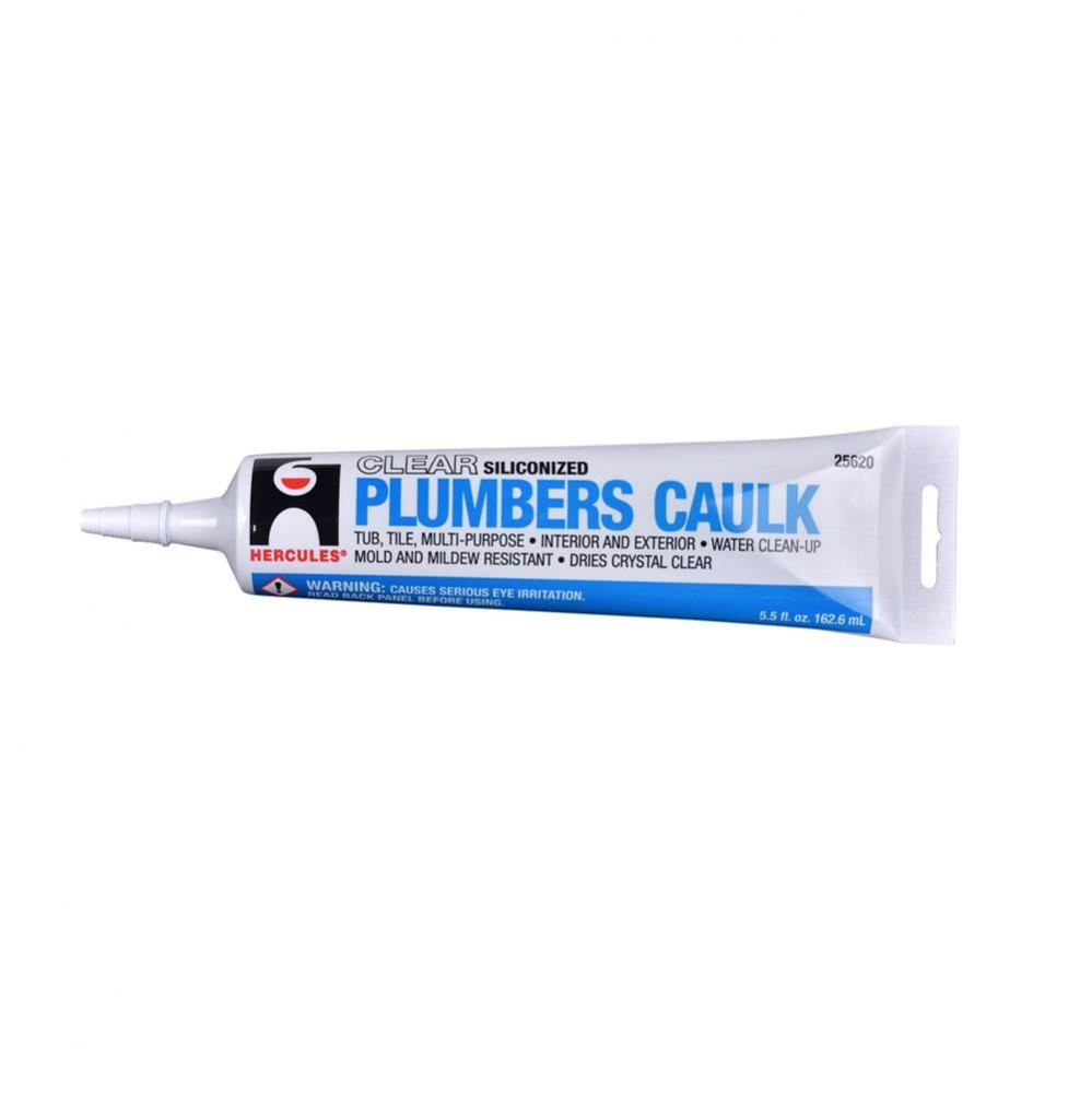 Plumbers Caulk-Clear 5.5 Fl Oz