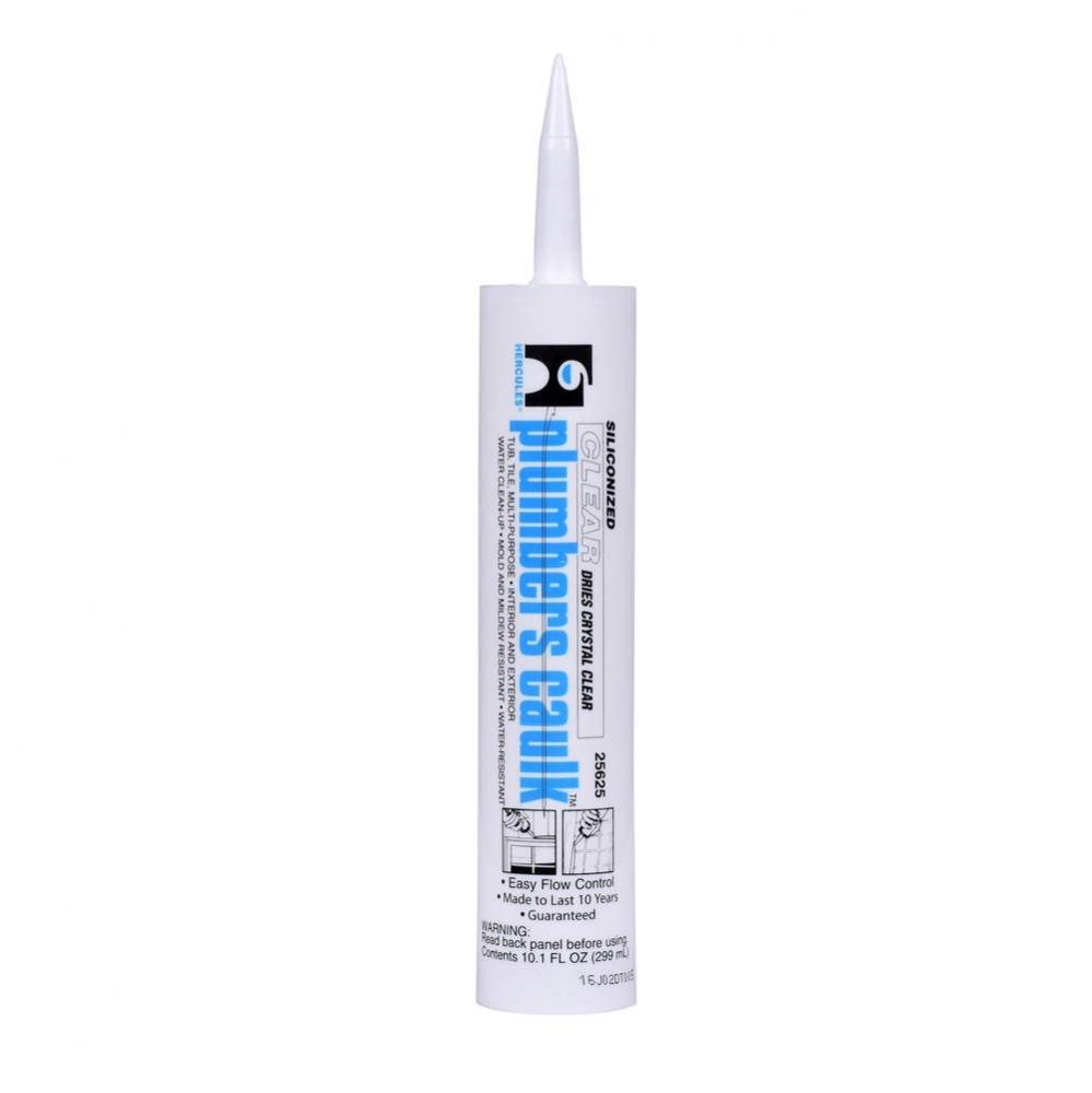 10.1 Fl Oz Plumbers Caulk-Clear