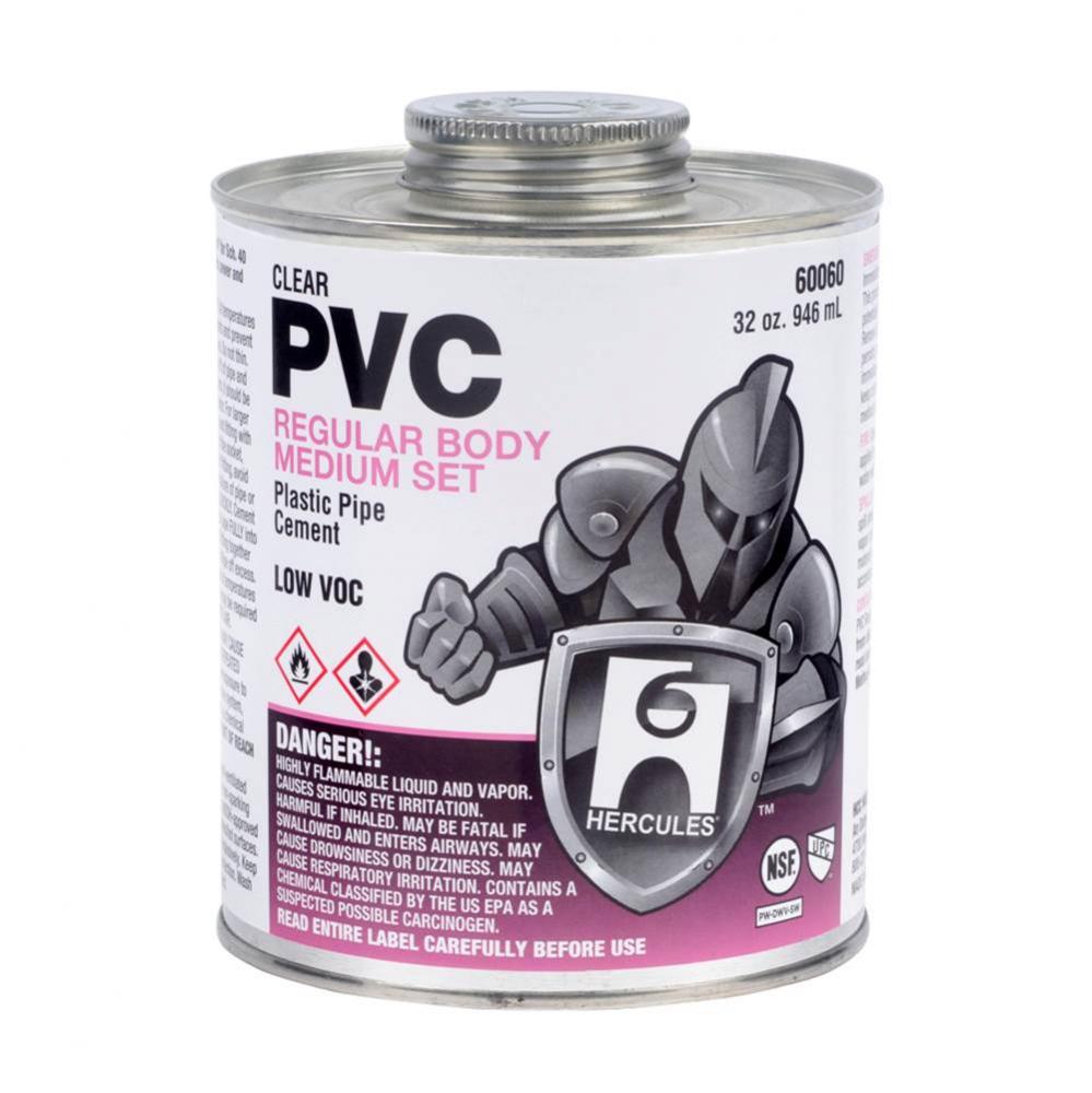 1 Qt Regular Body Clear Pvc Cement