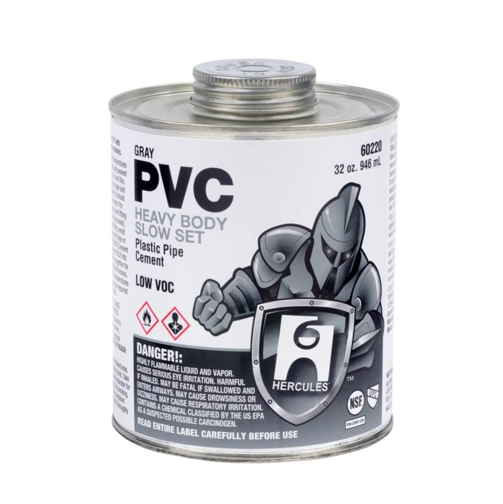 1/2 Pt Gray Pvc Plastic Pipe Cement