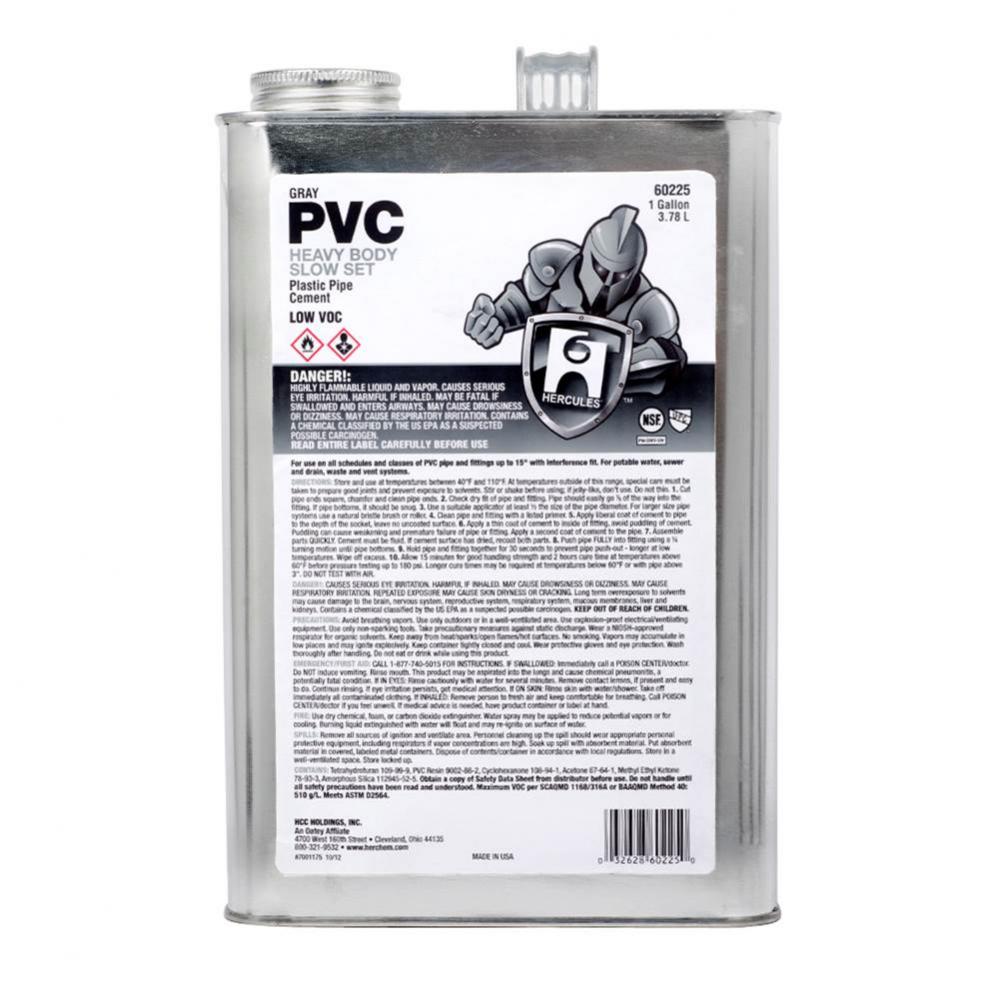 1 Gl Gray Pvc Plastic Pipe Cement