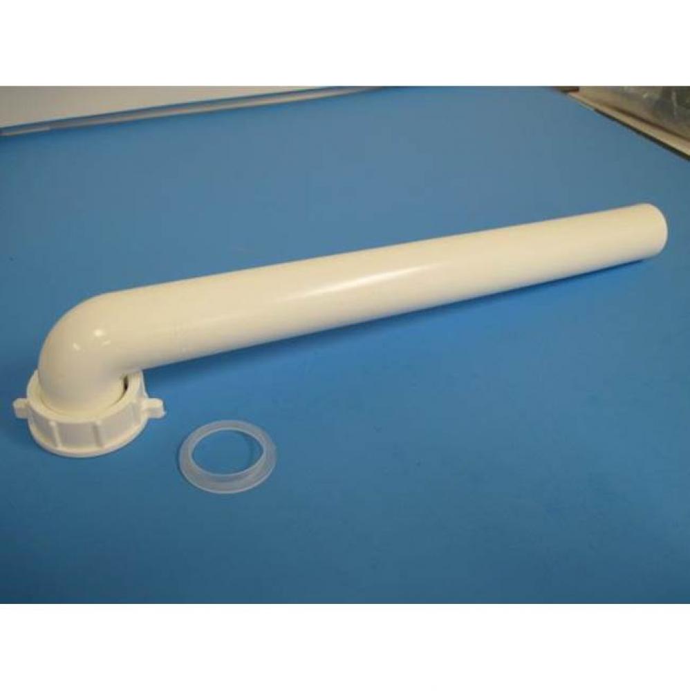 1-1/2&apos;&apos; x 15&apos;&apos; Waste Arm, DC White PP