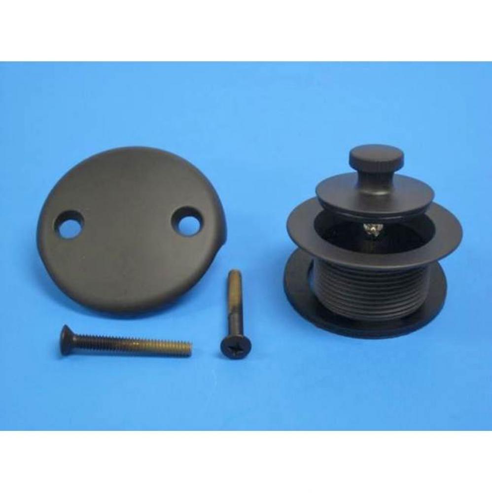 1-1/2&apos;&apos; Lift &amp; Turn Oil Rubbed Bronze BR 3/8&apos;&apos; stem and two hole face plat