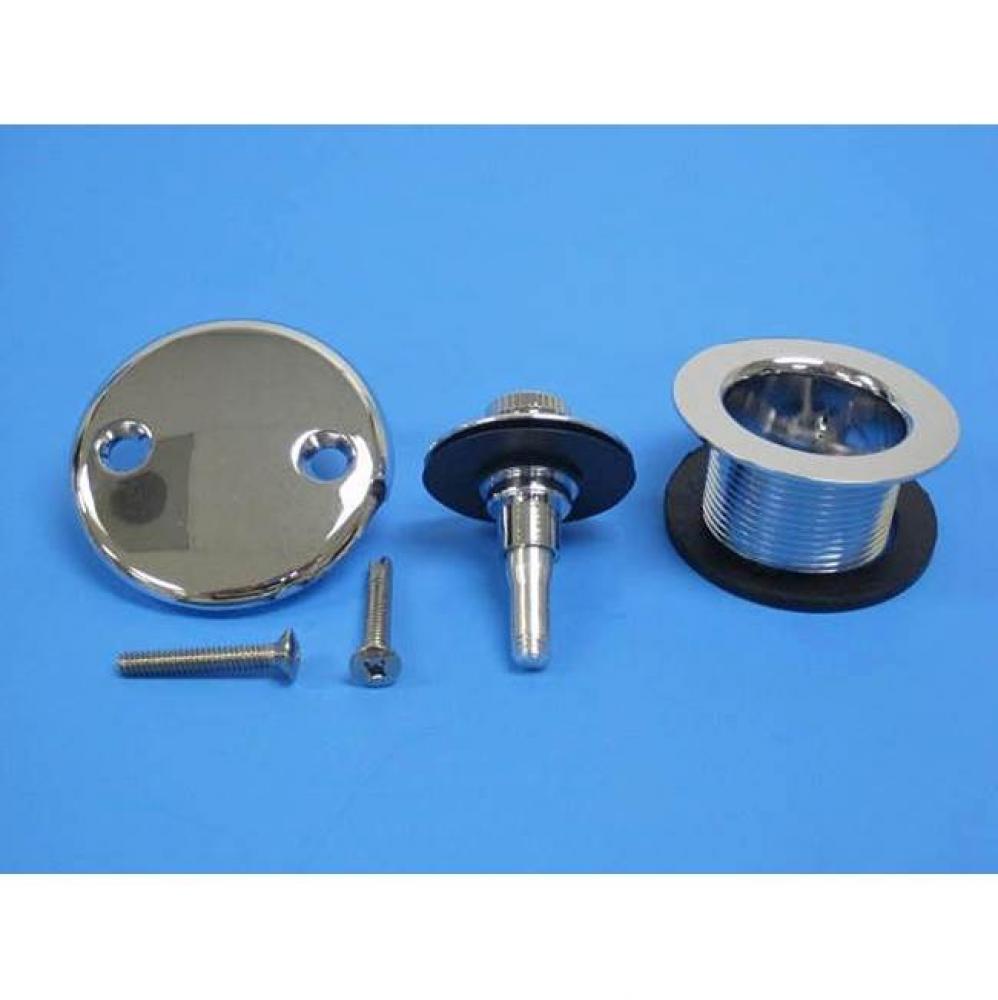 Push &amp; Seal Strainer CP with two hole face plate