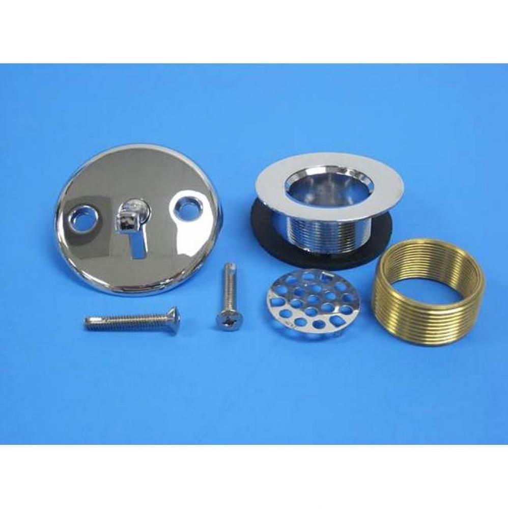 Trip Lever Face Plate CP DC with 1-1/4&apos;&apos; Strainer and 1-1/2&apos;&apos; bushing